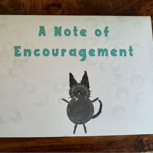 Blank Cards Blank Notes Gift for Cat Lover Encouragement Gift for Friend Custom - Picture 3 of 3